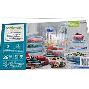 Snapware 38-piece Plastic Food Storage Set  Leakproof